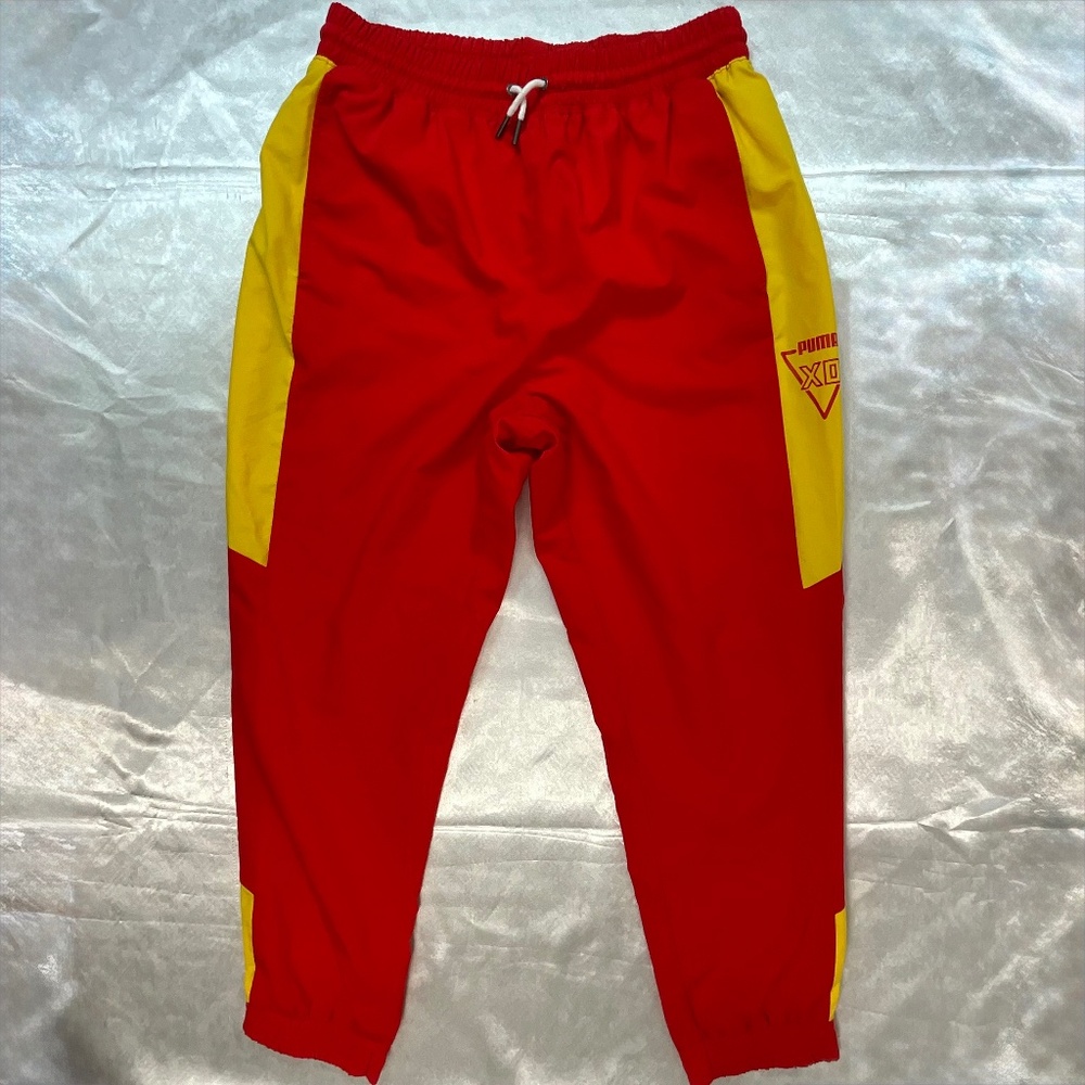 PUMA x XO The Weeknd Track Pants Red Yellow Mens Medium Rare Sample Version